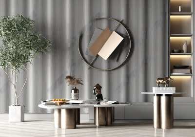 现代茶几3D模型下载